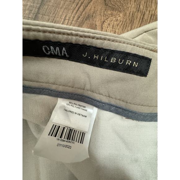 J.Hilburn Tan Tech Dress Pants 36x31 Performance Stretch Business Casual Golf - Picture 4 of 7